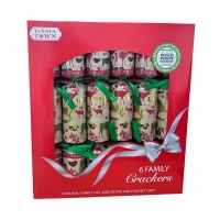 Pachet cadou pentru familie, 6 Crackers cu reni, RMS 1351187-RENI